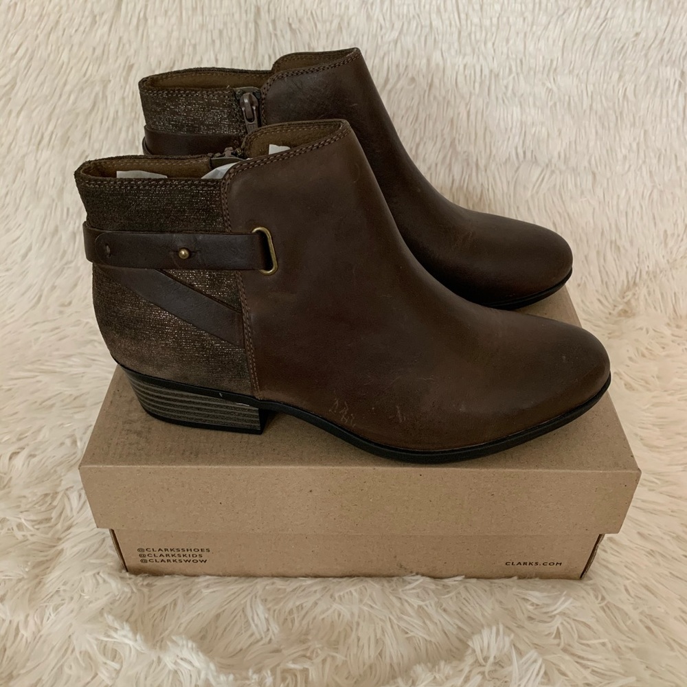 Clark Leather Ankle Boots